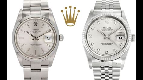 rolex date vs datejust watch|Rolex Datejust vs oyster perpetual.